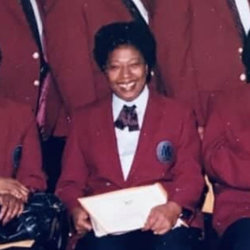 Azalean Jones at her NYCT Station Agent graduating class in 1982