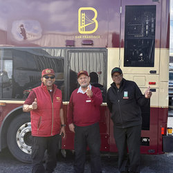 Sharing in the victory: (l-r) Shop Steward Raphael Brock, Natividad Medina, and Grady Johnson